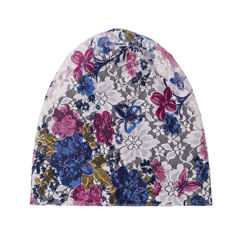Men's Lace Beanie Hat Baggy Skull Sleep Cap
