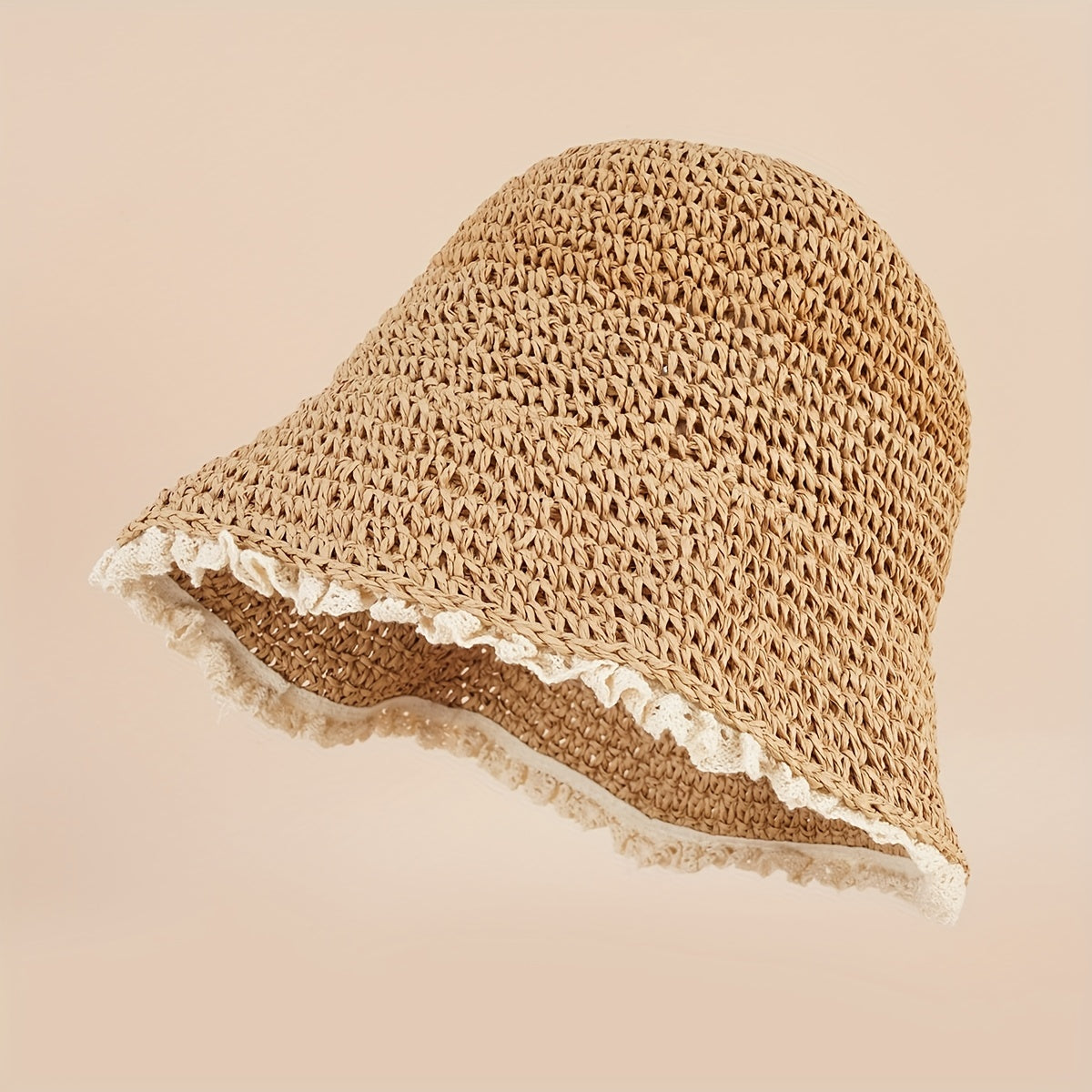 Lace Bucket Hat All-match Large Brim Sun Hat