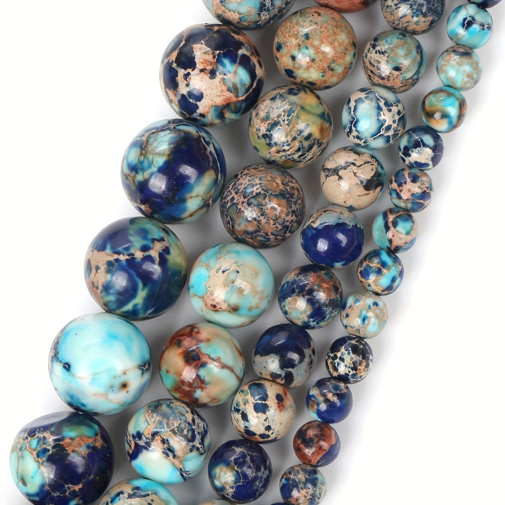 Natural Stone Beads Lapis Lazuli Emperor Pine Stone Round Beads 4mm-10mm