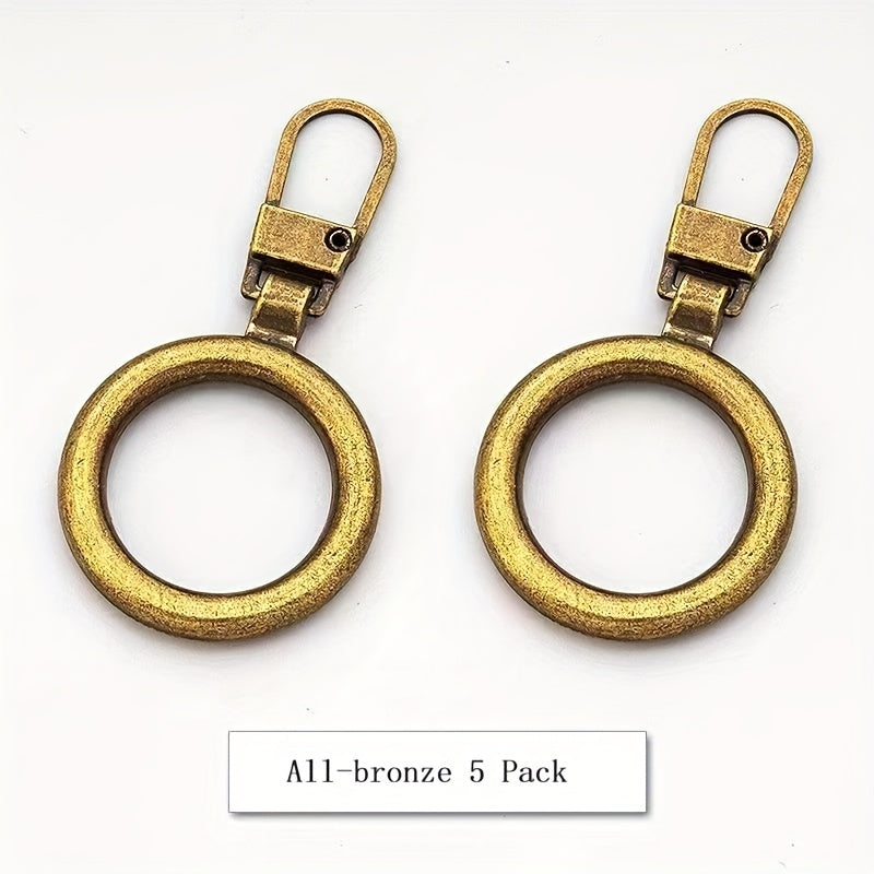 5pcs Metal Pendant Accessories for Box Bag Coat Shoes