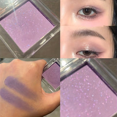 Green Cyan Monochrome Eyeshadow Compact Matte Shimmer Finish