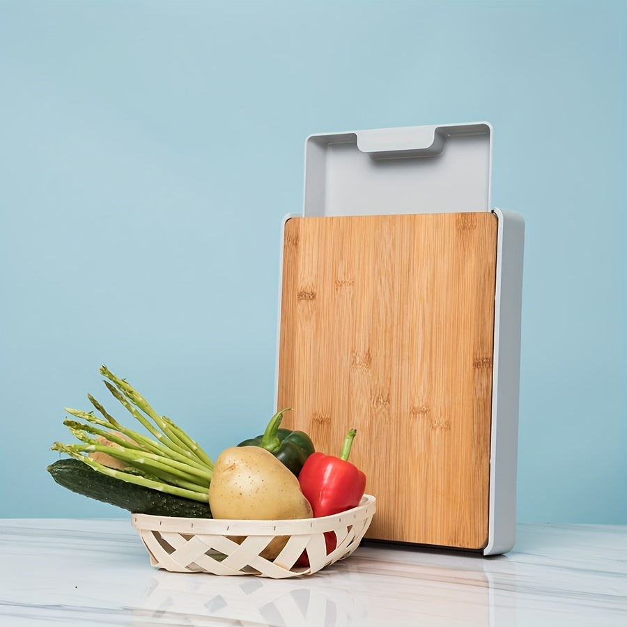 Bamboo Cutting Board With Tray Chopping Board