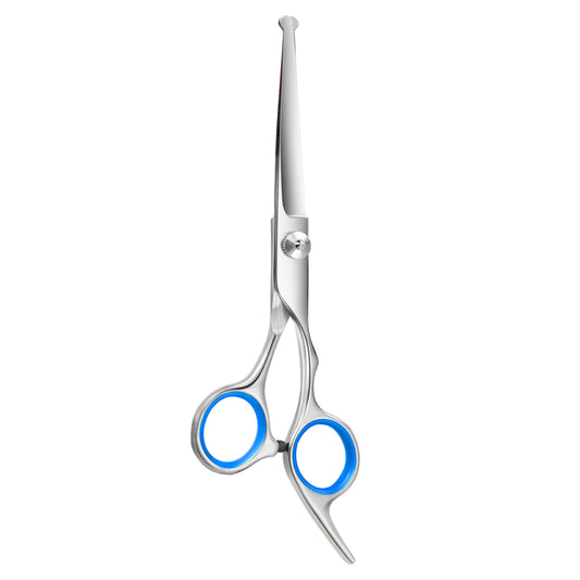Safty Pet Grooming Scissors Straight Stainless Steel Dog Scissors Pets Shears