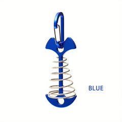 Aluminum Alloy Fishbone Ground Nails Stainless Steel Fixed Spring Hook