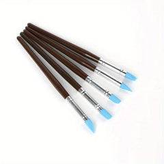 5pcs DIY Soft Pottery Clay Tools Sculpting Cake Oils Engraving Rubber Craft Pen