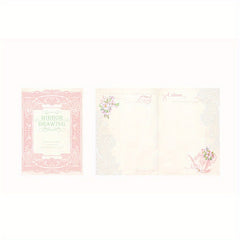 Heart Mirror Shadow Lace Theme Notebook