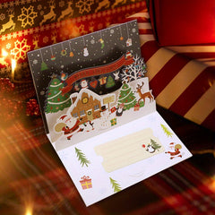 3D Christmas Greeting Card - Elegant Foldable Design