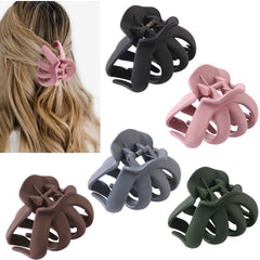 Matte Solid Hair Claw Clips Strong Hold Grip Hair Jaw Clip For Thick Hair