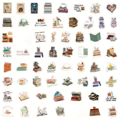 Book Lover Stickers Vinyl Decals Inspirational Quotes Whimsical Designs
