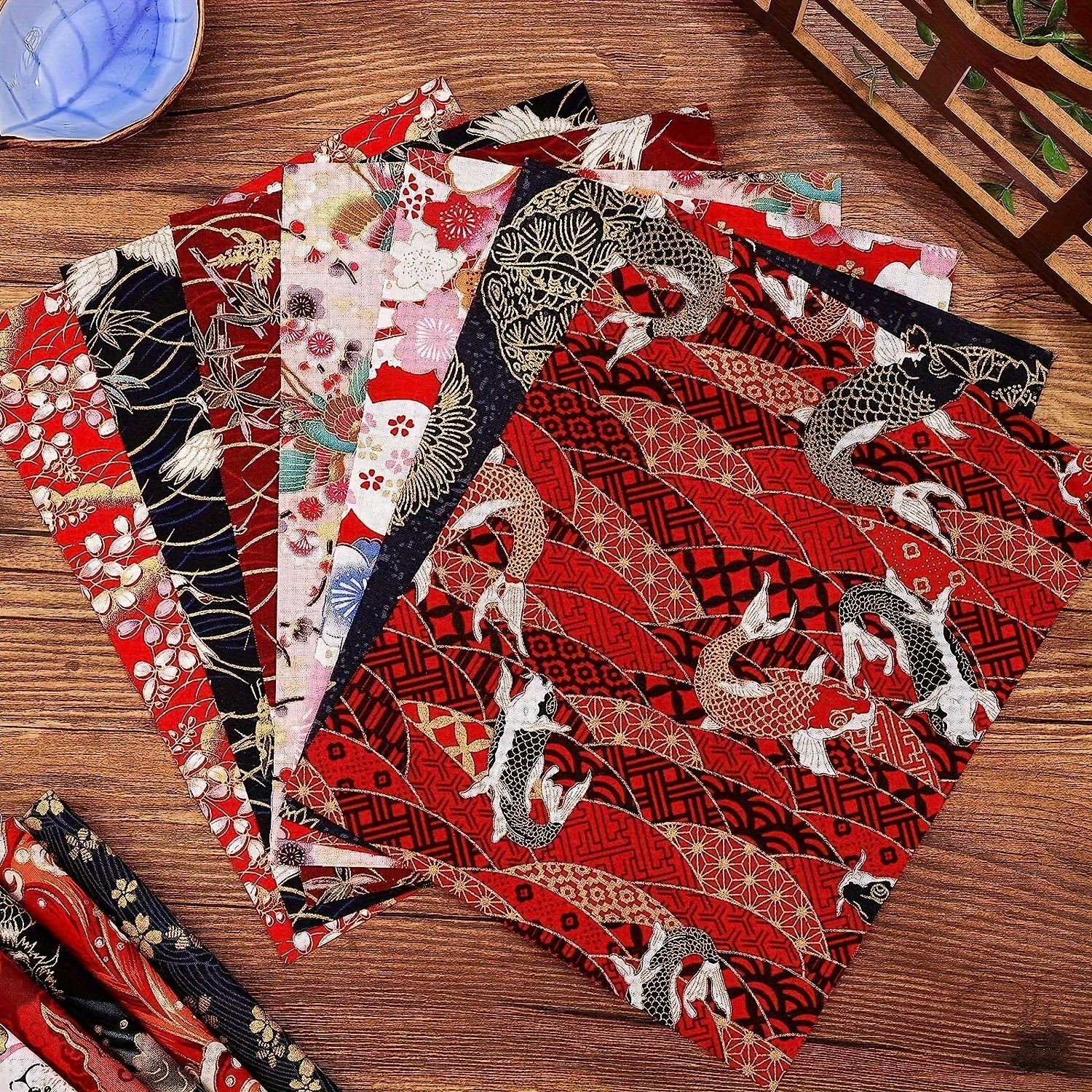 40pcs Cotton Quarters Fabric Bundle for DIY Patchwork Sewing Craft
