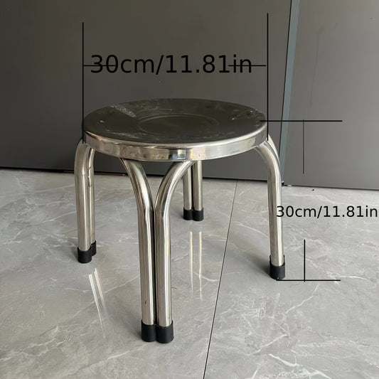 4pcs Outdoor Stainless Steel Stool Fishing Hiking BBQ Camping