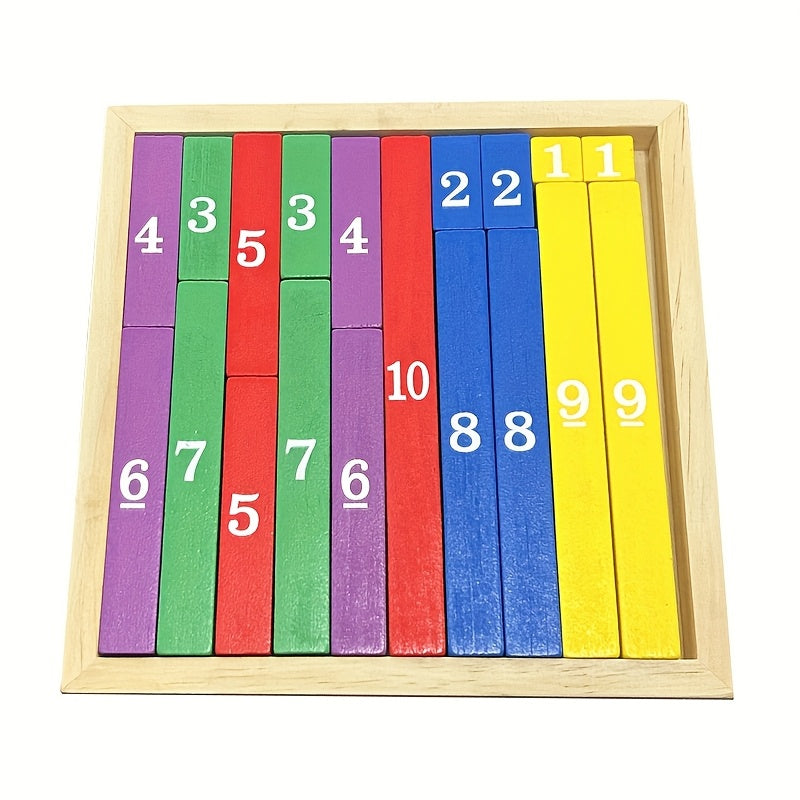 Colorful Wooden Math Learning Sticks Counting Aid