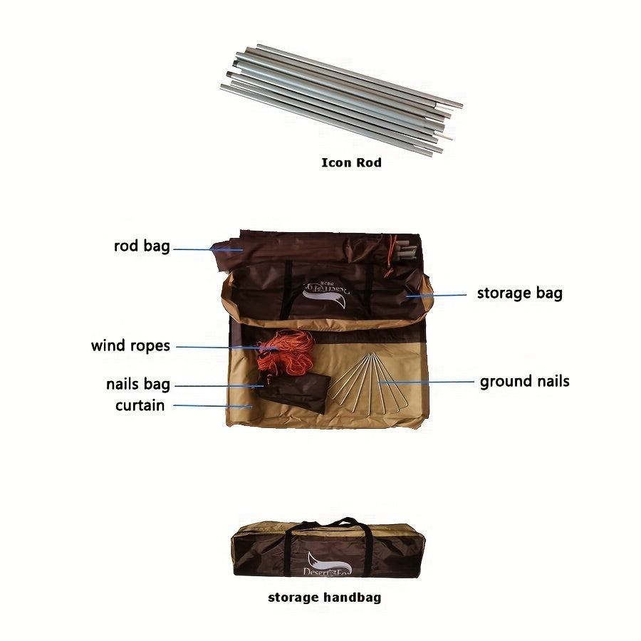 Rainproof Sunshade Canopy Portable Rain Shelter Sunshade Tent
