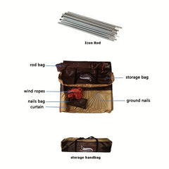 Rainproof Sunshade Canopy Portable Rain Shelter Sunshade Tent