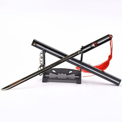 Anime Mini Metal Sword Keychain Bag Hanging Decoration