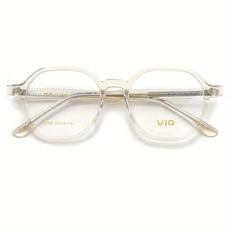 Clear Lens Glasses Square Frame Casual Jelly Nearsighted Spectacles