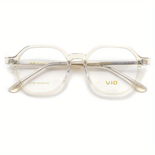 Clear Lens Glasses Square Frame Casual Jelly Nearsighted Spectacles