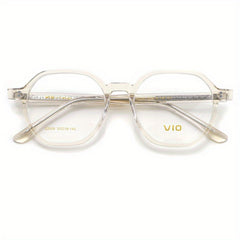 Clear Lens Glasses Square Frame Casual Jelly Nearsighted Spectacles