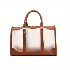 Clear Boston Bag For Women Large Capacity Waterproof Crossbody Bag