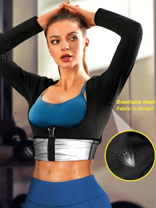 Moisture Wicking Sauna Shirts Waist Training Yoga Tank Tops