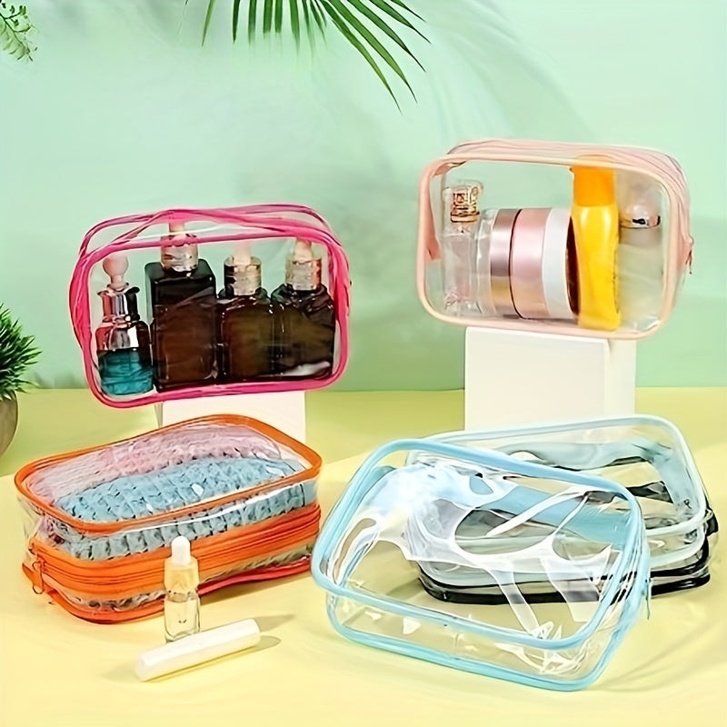 Clear Makeup Bag Zipper Travel Transparent Cosmetic Case Waterproof
