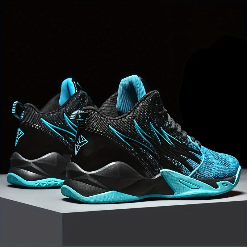 Men's Block Basketball Shoes Comfy Breathable Non Slip Shock Absorption