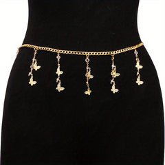 Butterfly Tassel Charm Chain Belt Waist Chain Jewelry