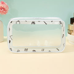 Cute Cartoon Travel Storage Bag with Clear Panel for Waterproof Packing