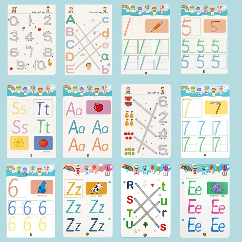 Reusable Practice Tracking Manual: Educational Painting and Pen Workbook