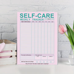 Self Care Planner Notepad - Prioritize Health, Achieve Balance - 52 Sheets