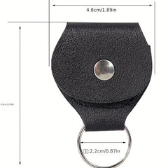 Guitar Pick Keychain Holder PU Leather Guitar Plectrum Holder