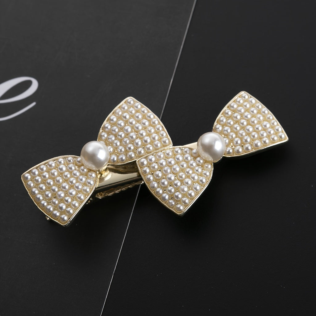 Golden Bow Hairpin Hair Clip