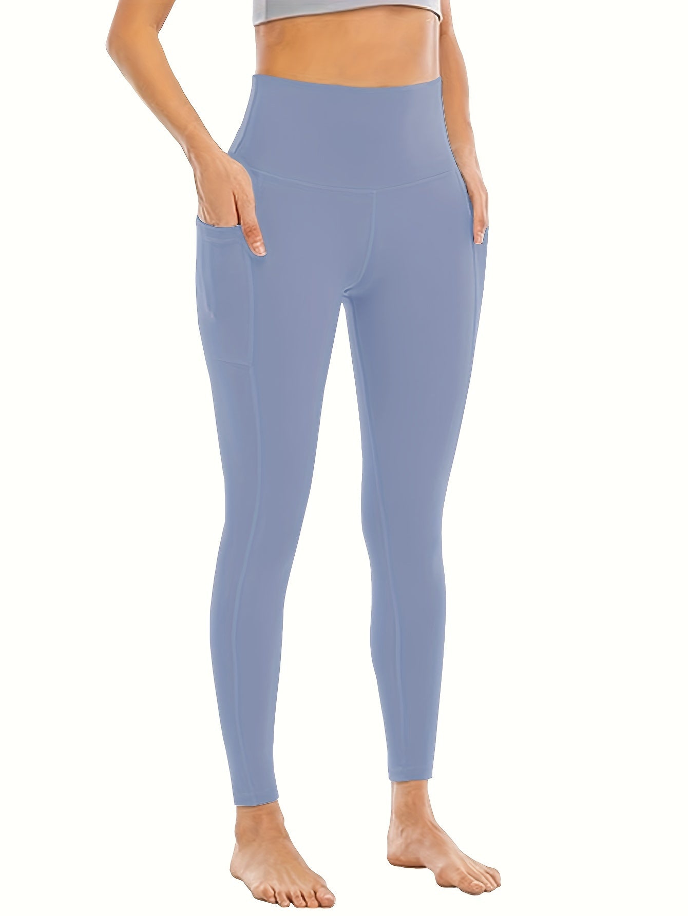 4Pcs High Waist Yoga Pants Tummy Control Slimming Leggings Women's Activewear