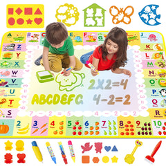 Vibrant Water Doodle Mat Educational Drawing Toy