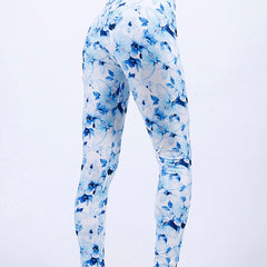 Floral Printed Yoga Pants High Waist Leggings