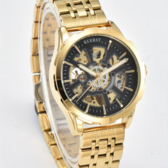 KUERST Men's Steel Strap Wheel-shaped Watch