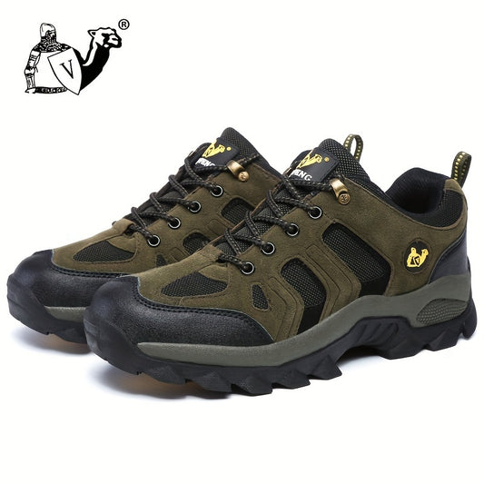 Men's Plus Size Low Top Hiking Boots Comfy Non Slip Lace Up Shoes