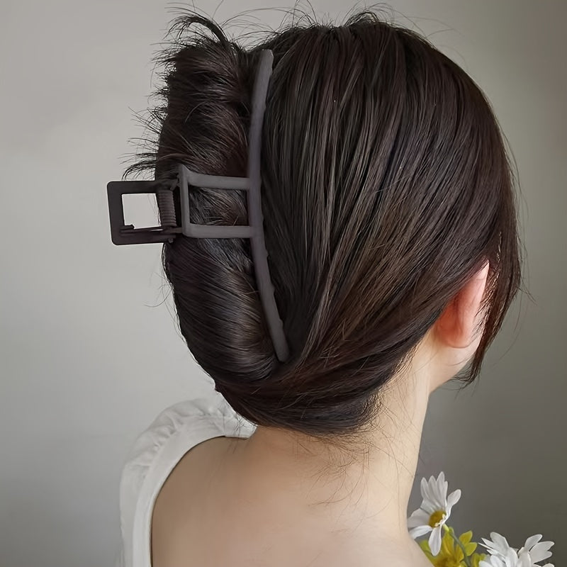 Matte Large Hair Claw Back Head Shark Claw Ponytail Holder