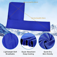 Cooling Hoodie Towel Stay Comfortable Hot Weather UV Protection Quick Drying