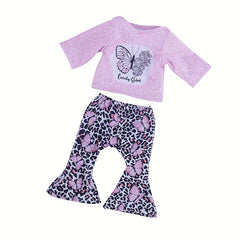 Butterfly Pattern Doll Clothing Set for 17-18 Inch Dolls