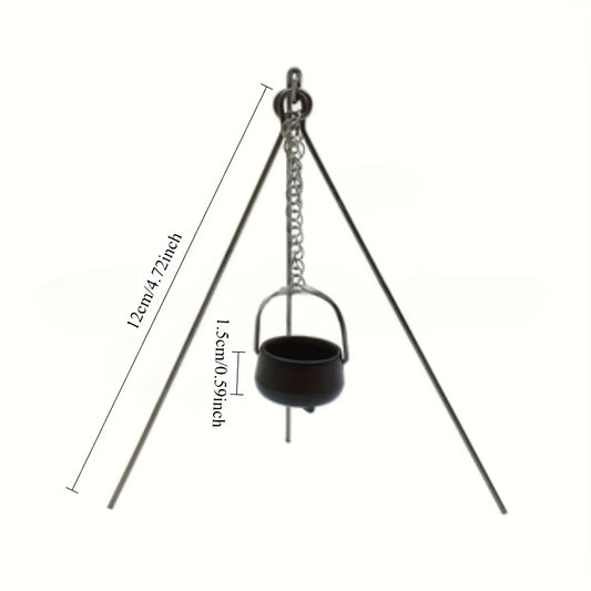 1:12 Dollhouse Furniture Metal Pot for Indoor and Outdoor Scenes