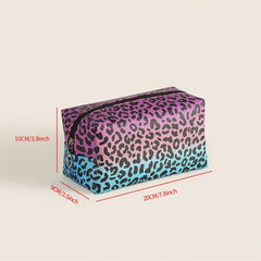 Leopard Print Makeup Bag Organizer for Travel