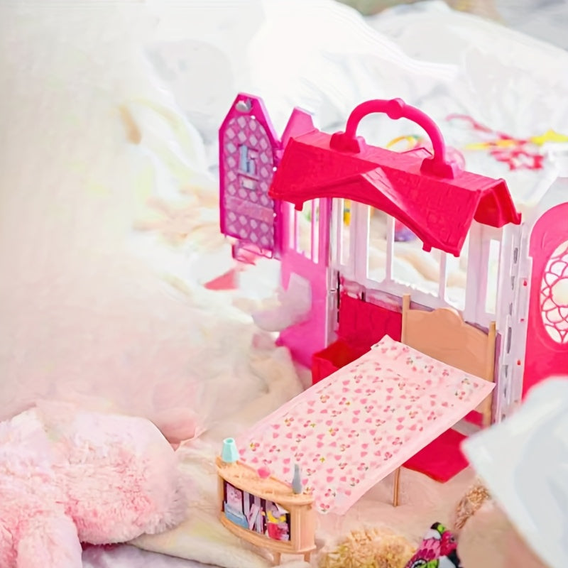1/12 Dollhouse Bedding Quilt Pillowcase Sheet Set - 5pcs