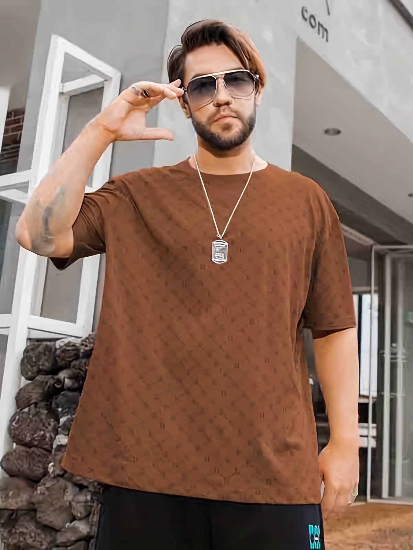 Men's High Stretch Mesh Tee Top for Summer Outdoor
