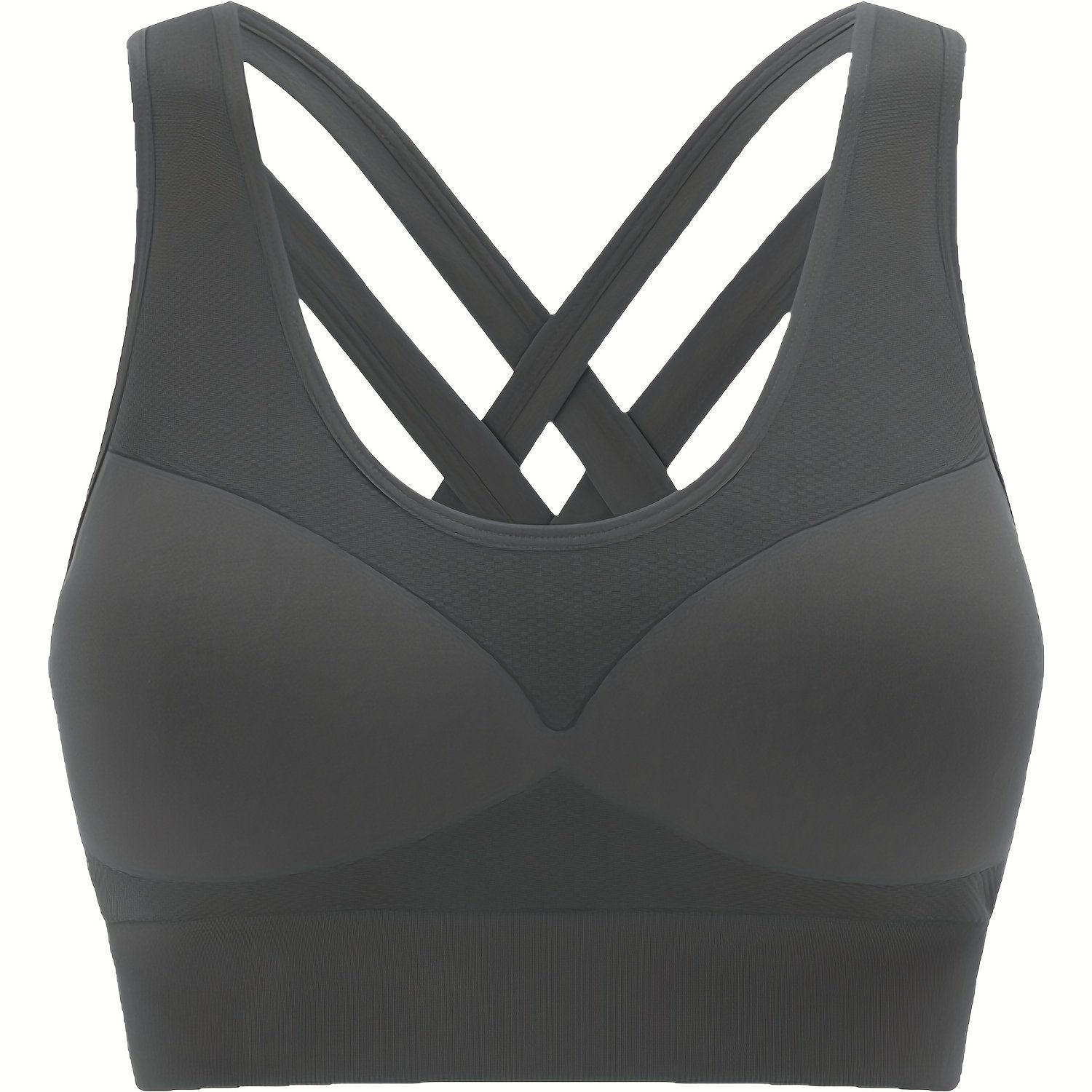  Seamless Criss Cross Back Tank Bra