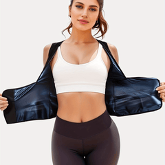 Racer Back Shaper Tops Waist Trainer Workout Fitness Tank Top