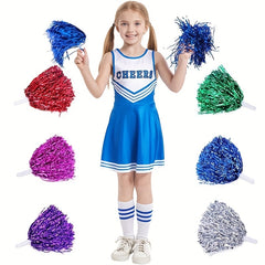 12pcs Cheering Poms Handheld Props Dancing Supplies