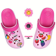 Cartoon Drip Plastic Shoe Buckles 50pcs Pack Shoe Decorations