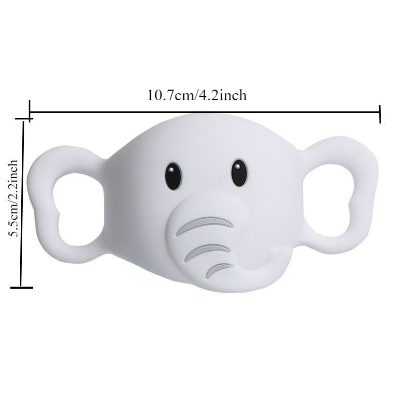 Silicone Bottle Handle Cover Cartoon Easy Grip for Feeding Bottles
