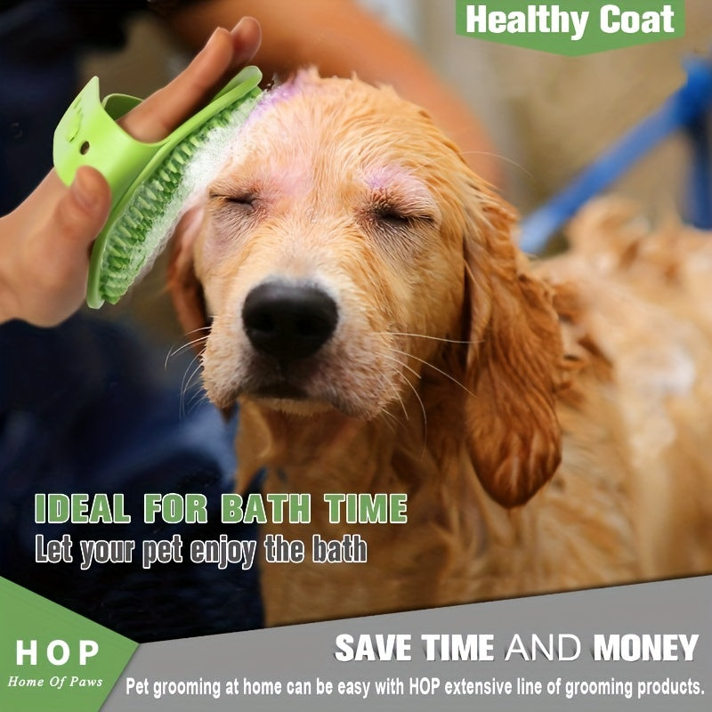 Pet Shampoo Brush & Massage Comb for Dog & Cat Grooming